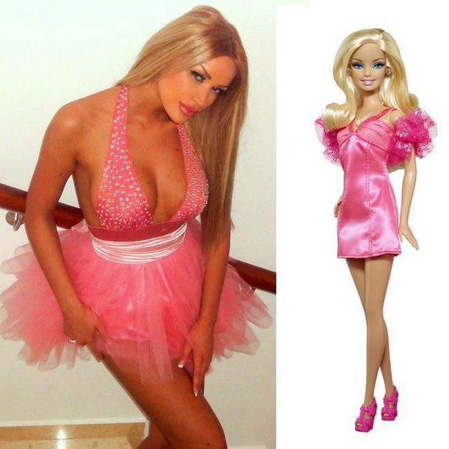 In plastic e fantastic: Bianca Dragusanu seamana leit cu Barbie! Iata DOVADA:&nbsp;&nbsp;Vezi daca observi diferentele