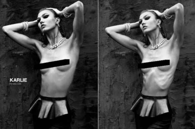 Karlie Kloss, modelul cu doua axile. Vezi imaginea bizara din revista Vogue