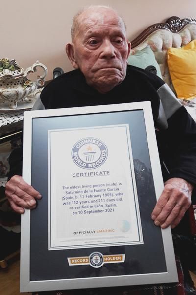 Un spaniol &icirc;n v&acirc;rstă de 112 ani a fost desemnat cel mai bătr&acirc;n bărbat din lume