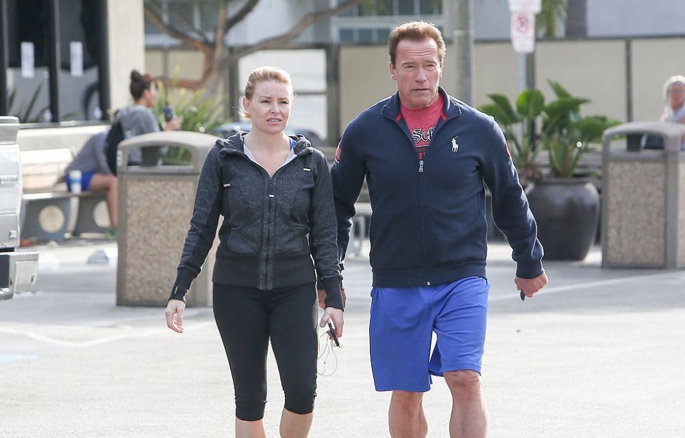Arnold Schwarzenegger și iubita Heather Milligan, la braț &icirc;n Londra. Paparazzii au fost la post