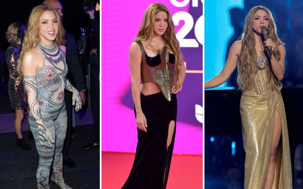 Maluma a sorbit-o din priviri! Shakira, fără rivală pe covorul roșu la premiile Latin Grammy
